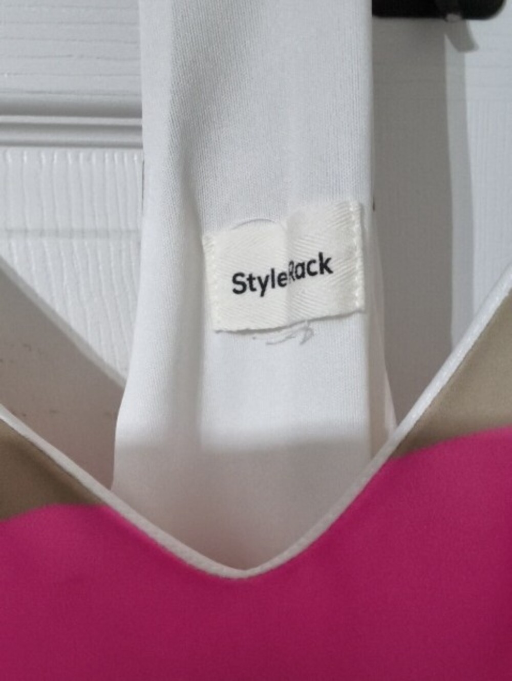 Style Rack Hot Pink V-Neck Slip Dress - Picture 2 of 3
